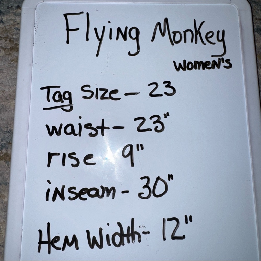 Flying Monkey Womens 23 High Rise Super Flare Bell Bottom Jeans Y2K - Picture 6 of 7